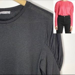 Zara Gathered Sleeve Top